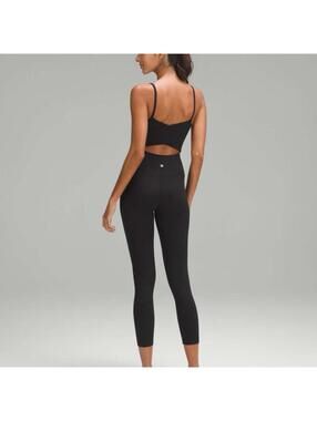 LULULEMON Cross-Back Nulu Yoga Bodysuit 25” Black Women’s Size 4